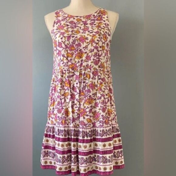 NWOT Old Navy Plus Size Pink Purple Sleeveless Flowy Trapeze Dress - Size XXL - Picture 1 of 7